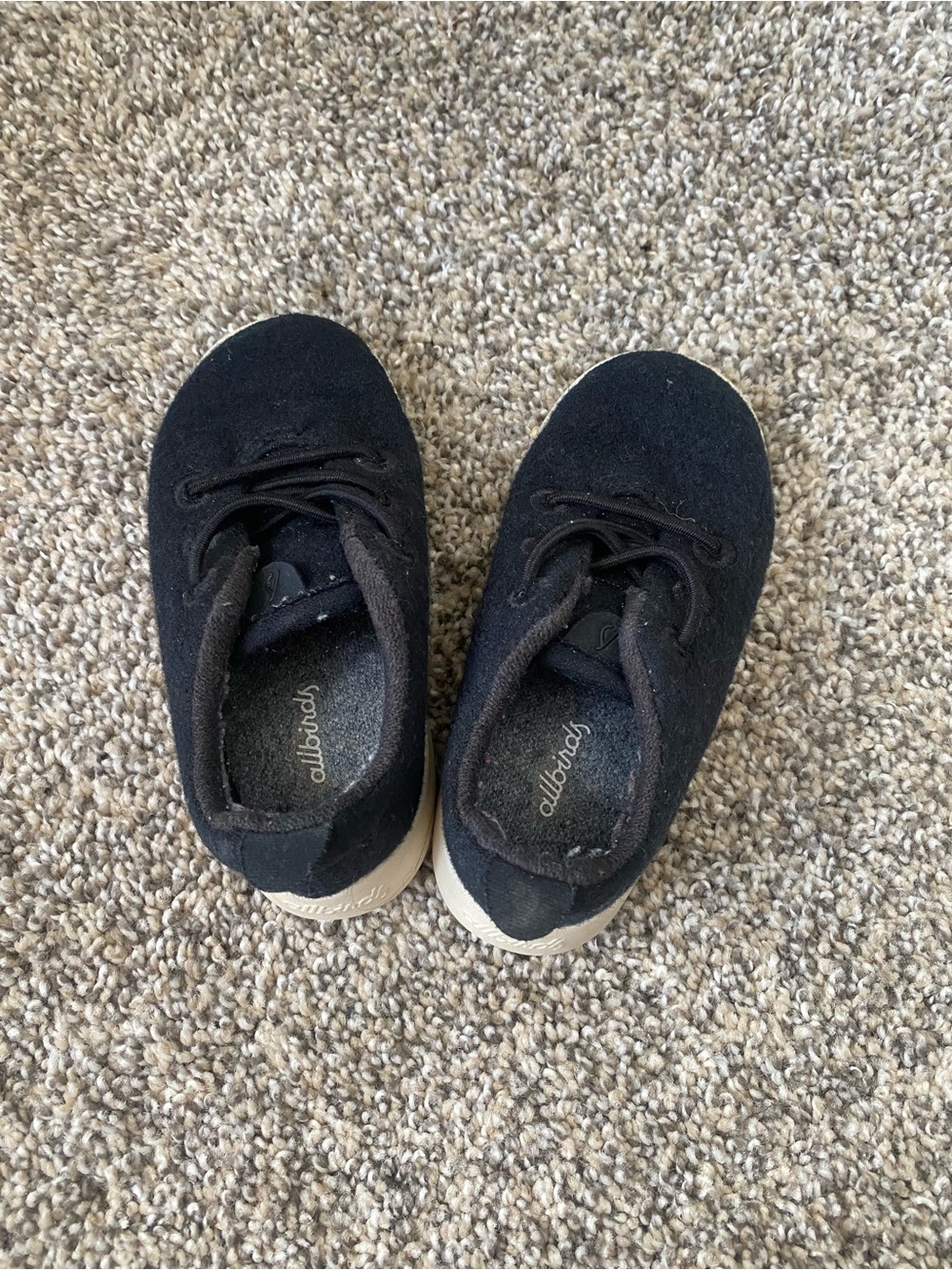 allbirds Kids Black Wool Sneakers - Size toddler 7